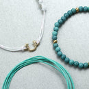 Natural Stone Bead Women's Beaded 3 Set Bracelet, Turquoise Jewelry Gift Be Q4Y4