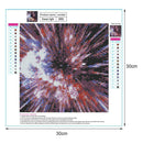 5D DIY Full Drill Diamond Painting Fireworks Cross Stitch Embroidery Kit (A