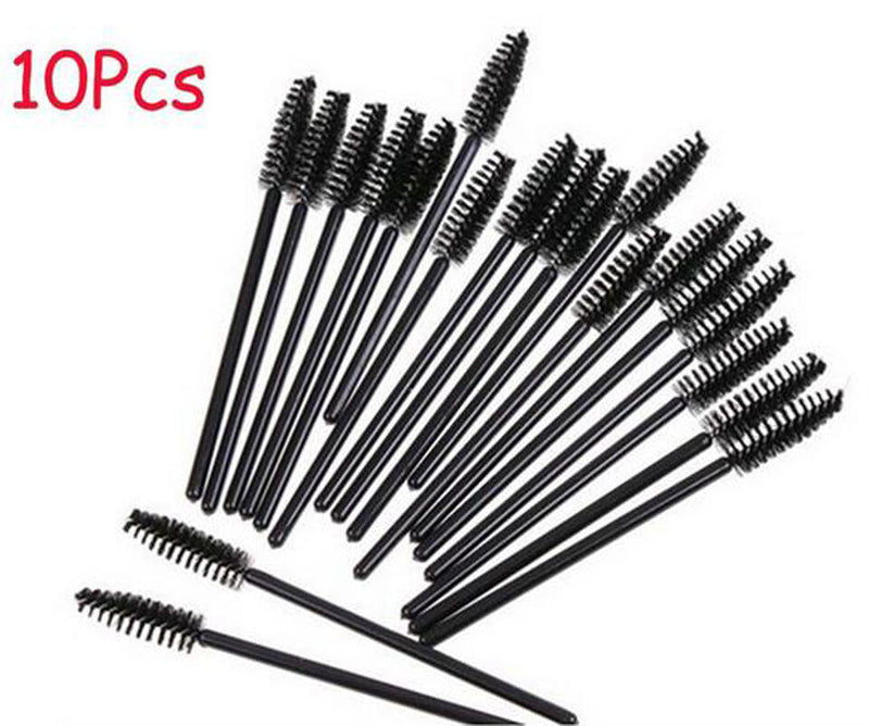10PCS Disposable Oblique Design Rotate Eyelash brush Cosmetic Makeup Tool New