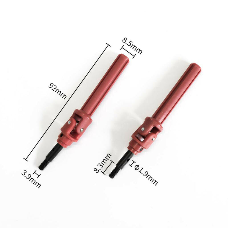 1 Pair 1:10 Remo Truck Front Drive Shaft Transmission Shafts CVD Axle for 727