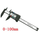 Digital Caliper, 100mm 4 inch LCD Digital Electronic Carbon Fiber Vernier C