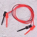 2pcs Multimeter electrical testing dual smd IC test hook lead cable 1M JR