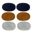 3 Pairs Fabric Elbow Patches for T-Shirts, Decorative Chothes Repair Craft