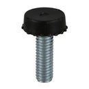 20pcs Screw On Type Furniture Glide Leveling Foot Adjuster 6x15x15mm D3Y2