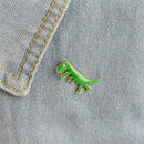 Cartoon Dinosaur Animals Girl Enamel Collar Pins Badge Corsage Brooch Jewelry Gw