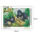 5D DIY Full Drill Diamond Painting Gorilla Cross Stitch Embroidery Mosaic