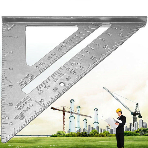 Rustproof Square Metal 90 Degrees Wear Resistant Durable Angle Triangle Ruler