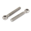 M10x70mm Lifting 304 Stainless Steel Plain Eye Bolts Eyebolt 2 Pcs E3E8