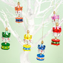 Decoration Pendant 6PCS/Set Christmas Tree Christmas Carousel Wooden ARVK Decor
