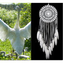 White Decorative Pattern Dream Catcher Wall Hanging Home Car Decor Craft