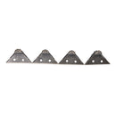 4pcsAntique Brass Wood Case Feet Leg Corner Protector Decor For Jewelry Box FT
