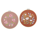 2x Handmade Craft Cross Stitch Kit DIY Tools With Floral