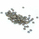 M3x5.5x2mm Zinc Plated Square Nuts Bronze Tone 100pcs I6Q5