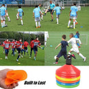 10X Football Training Marker Cones Soccer Discs Sport Traffic 20*5*5CM A7Q3