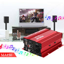 Power LED Indicator Motorcycle 2 Channel Car Amplifier Subwoofer Stereo Audio