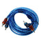 5 Meter 2 RCA to 2 RCA Plug Car Audio System Amplifier Braided Copper Cable