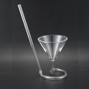 Creative Screw Spiral Straw Molecular Cocktail Glass Bar Party Wine Glass M