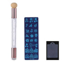 Fashion Nail Printing Art Template Pen Set Tool Anti-Overflow Glue