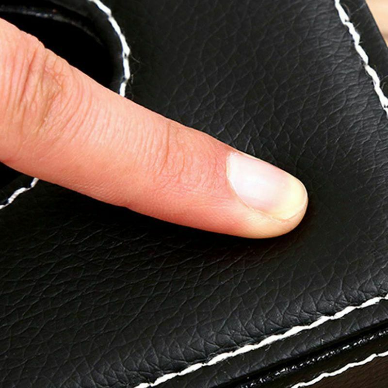 Leather Tissue Box Remote Control Holder Multifunctional Desktop Organizer PX1N6
