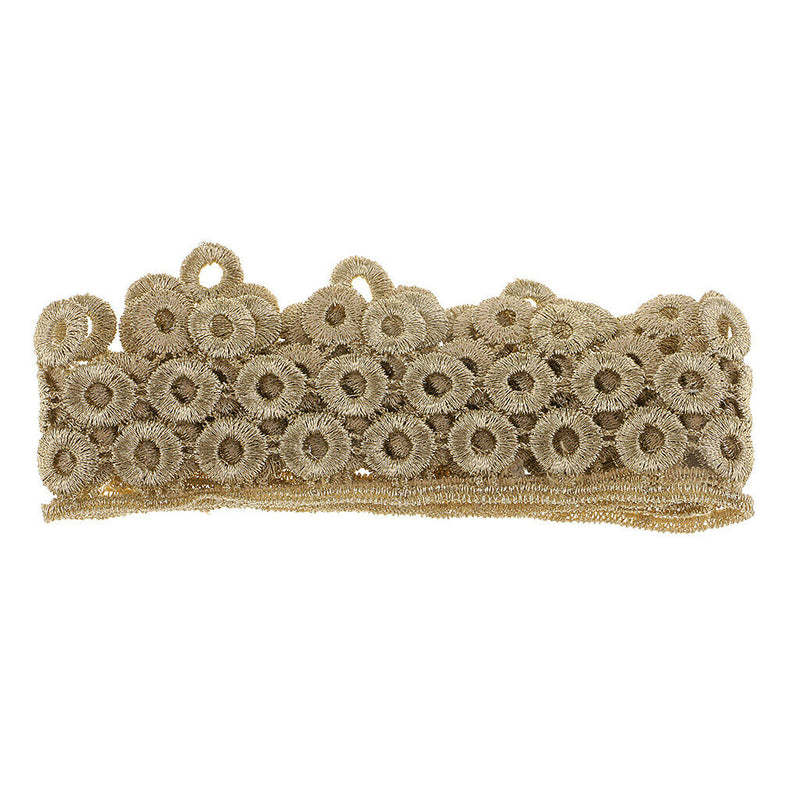 1 Yard 39mm Metallic Lace Trim for Bridal Costume Jewelry Crafts and Sewing