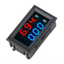 3pcs LED Digital DC 0-100V 10A Voltage Amp Volt Meter Panel Dual Voltmeter
