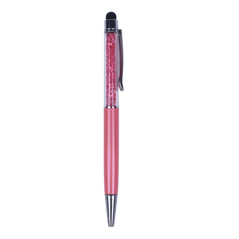 1pcs Crystal 2-in-1 Stylus Pens Capacitive Styli Stylus Touch Ballpoint Pen J8O2