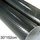 7D Glossy Carbon Fiber Vinyl Film Intrior Wrap Stickers 60" Film 12" Decals B0G9