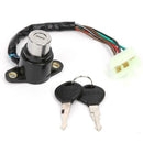 Motorcycle Motorbike Ignition Switch with Wire+2 Key for CB125 CM400 CM450
