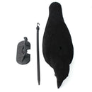 2x Garden Flocked Hard Plastic Black Crow Hunting Decoy Raven Halloween Prop