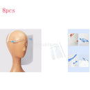 8Pieces Safety Elastic Full Face Shield Guard Protection Goggles Visor Hat