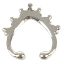 Faux Non Piercing Beaded Heart SEPTUM Nose ClipOn Hanger RINGS Stud Color:S Y2H2