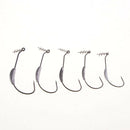50pcs Weighted Superline Spring Hooks Set Lead Head Jig Fishing Hook for Soft