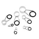 14x Fishing Rod Guide Tips Repair Rings Eyes Sea Pole Casting Rod Guide Kit