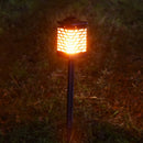 LED Flame Solar Powered Flickering Light Home Garden Hanging Lantern Lamp Path