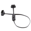 16 Pin M to F With Switch OBD2 Cord Extension Cable Adapter Connector w/ Switch