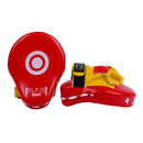 Muay Thai MMA Boxing Training Mitt Karate Taekwondo Kick Target Pad Red