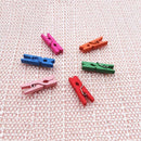 50Pcs Mini Color Wood Clip Photo Clip Clothespin Craft Decoration Clip