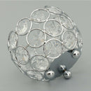 2x Crystal Bling Candle Holder for Wedding Party Dining Table DIY Decoration