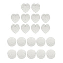 20x Round Heart Tealight Cups -Resistant Candle