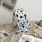 Cow Print Plush Drawstring Pouch Nylon Women Shoulder Pack Composite Set
