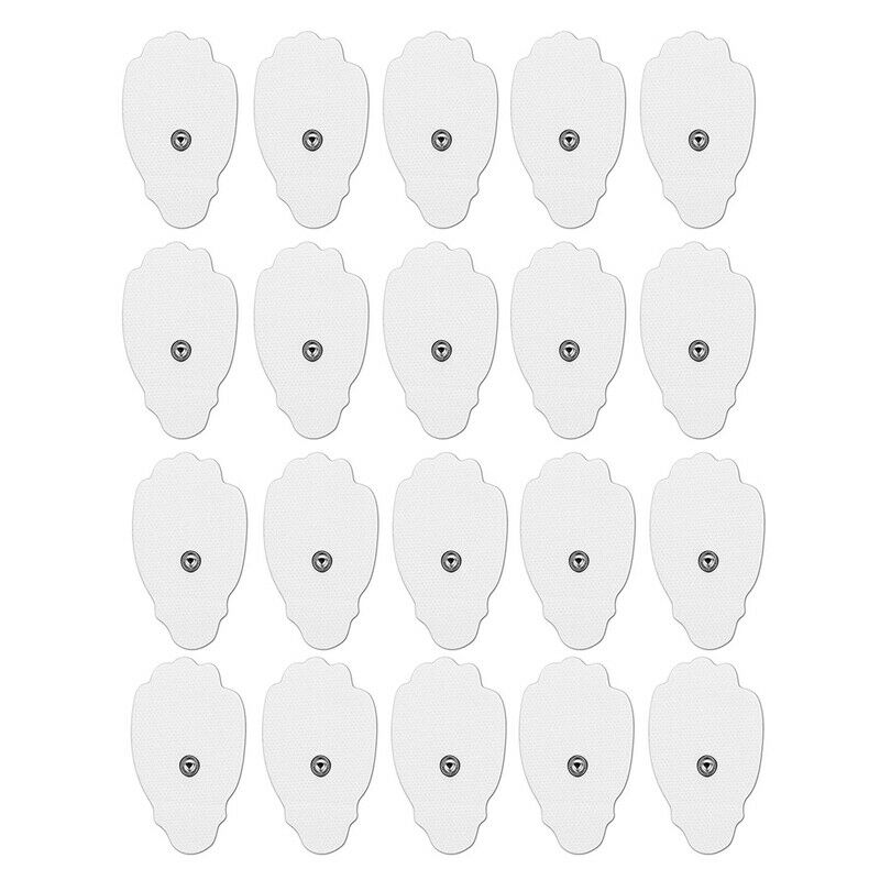 20 Pcs Unit Pads Replacement Electrodes for TENS Unit Reusable Self AdhesiveV8X3