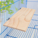 Parrot Pet Bird Wooden Hanging Stand Perch Platform Toys Cockatiel Kit 13x28cm