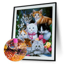 DIY Animal Diamond Painting Cross Stitch Kit Embroidery Decor Craft (Cat)