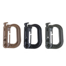 Shackle carabiner D-ring clip backpack buckle for camp hike mountain cliME