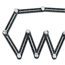 Twelve Folding Ruler Aluminum Alloy Adjustable Woodworking 12-side Template Tool