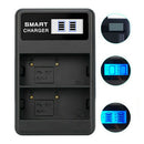 Fits for OLYMPUS BLH-1 Camera Battery Charger LCD Display USB Input Portable