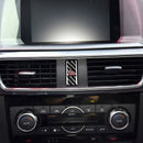 Real Carbon Fiber Center Control Warning Button Trim Fit For Mazda Cx-5 Cx5