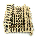 46x Wooden Family Love Wooden Cutout DIY Wooden Pieces Wedding Decoration