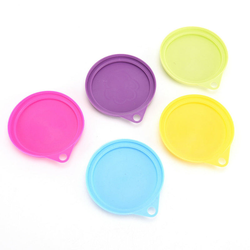 88mm Pet Dog Cat Food Storage Can Tin Cover Lid Top Cap Random Color ReusabI`US
