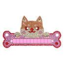 DIY Dog Special Shaped Diamond Painting Luminous Parking Phone Number Plate